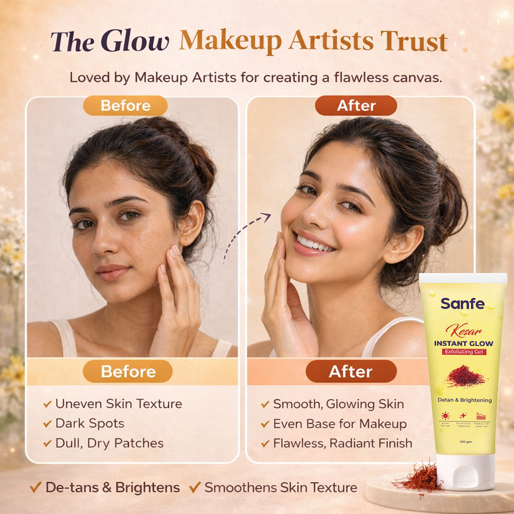 Sanfe Kesar Instant Glow Exfoliating Gel - 100g