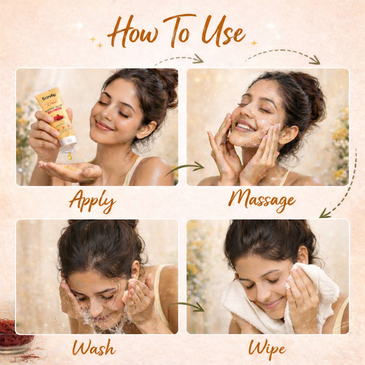 Sanfe Kesar Instant Glow Exfoliating Gel - 100g