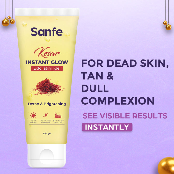 Sanfe Kesar Instant Glow Exfoliating Gel - 100g