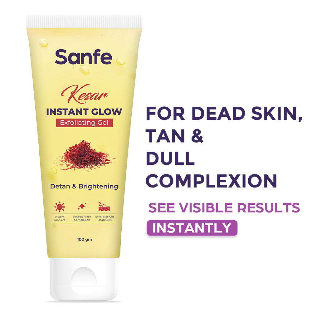 Sanfe Kesar Instant Glow Exfoliating Gel - 100g