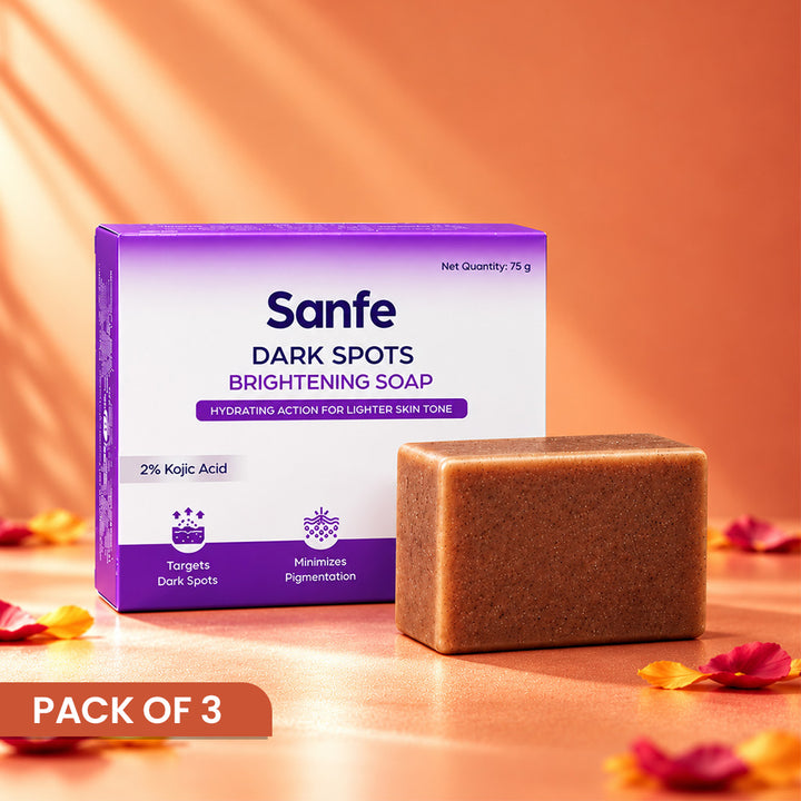 Sanfe Dark Spots Brightening Soap 75g (Pack of 3)