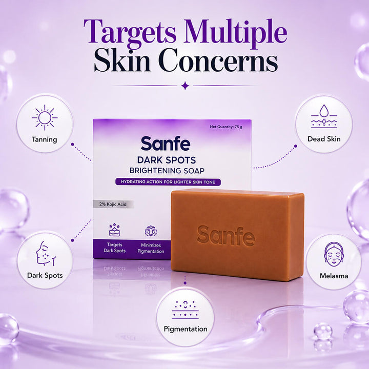Sanfe Dark Spots Brightening Soap 75g (Pack of 5)