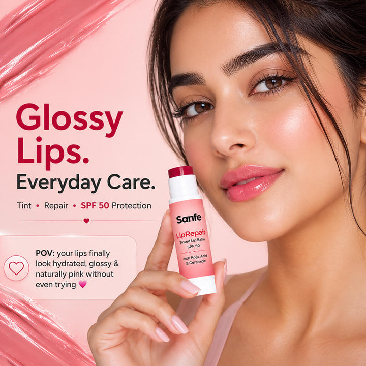 Sanfe LipRepair Tinted Lip Balm with SPF 50