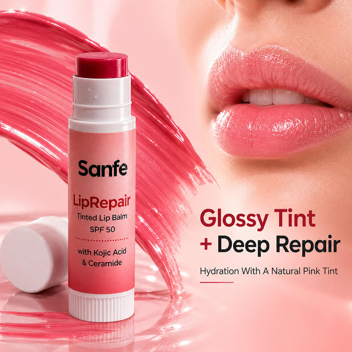 Sanfe LipRepair Tinted Lip Balm with SPF 50