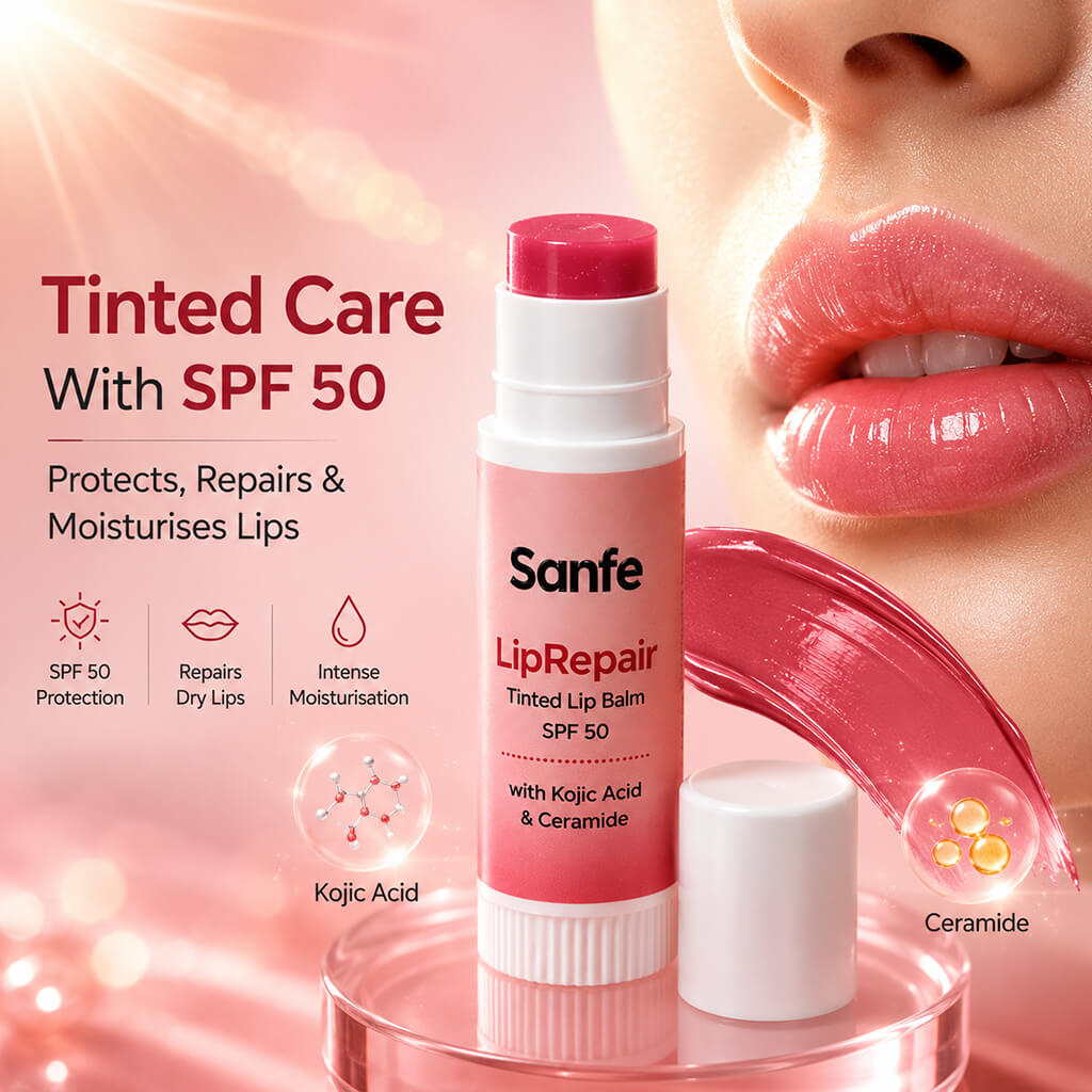 Sanfe LipRepair Tinted Lip Balm with SPF 50