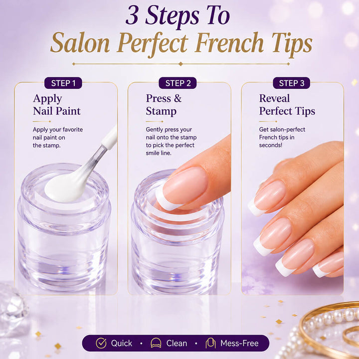 NailStyle French tip nail stamp kit