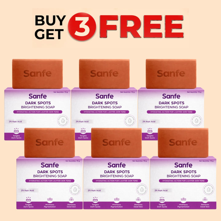 Sanfe Dark Spots Brightening Soap 75g (Pack of 6)