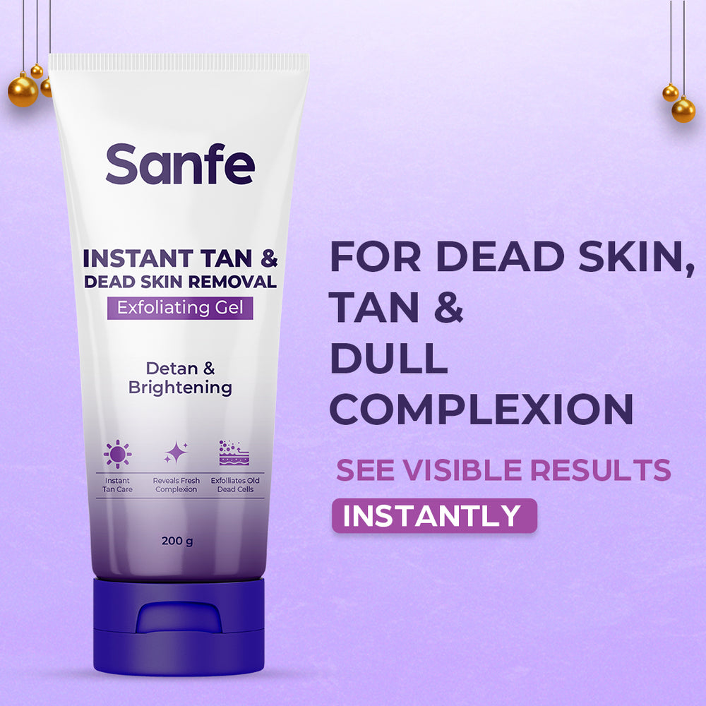 Sanfe Instant Tan & Dead Skin Removal Exfoliating Gel 200g