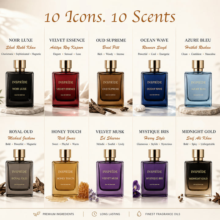 Sanfe ICONIC10 Celebrity-inspired Perfumes - Set of 10