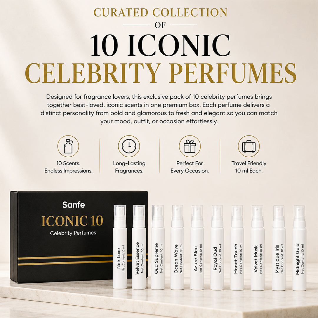 Sanfe ICONIC10 Celebrity-inspired Perfumes - Set of 10