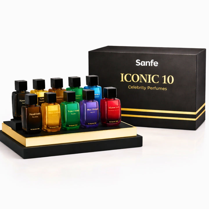 Sanfe ICONIC10 Celebrity-inspired Perfumes - Set of 10