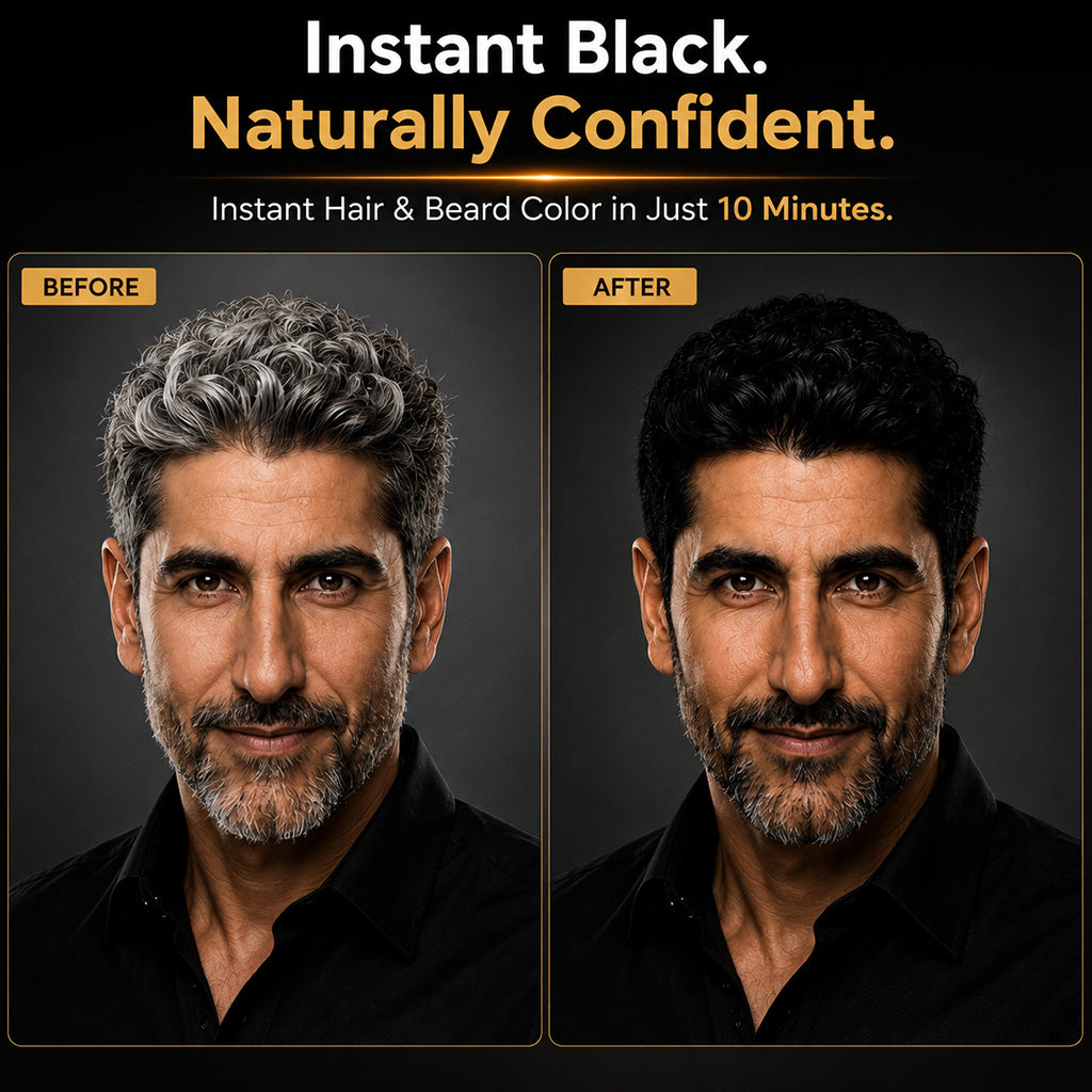 Quick Tint Instant Beard and Hair color gel for men