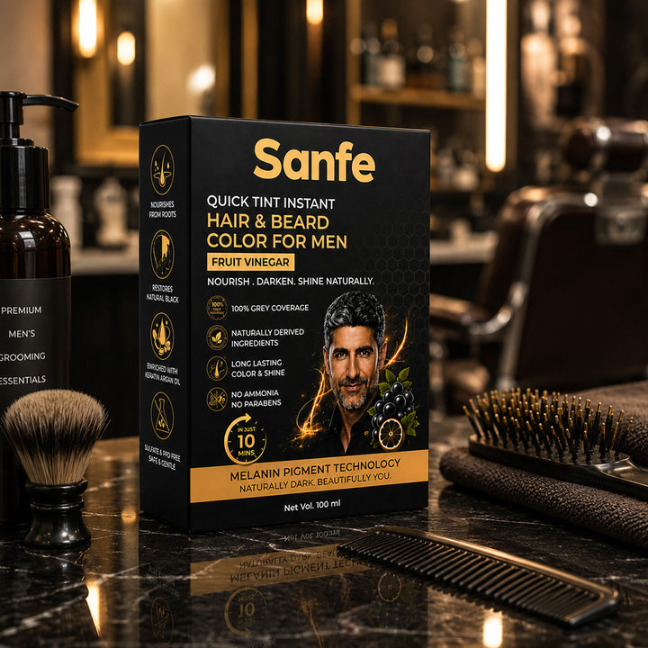 Quick Tint Instant Beard and Hair color gel for men