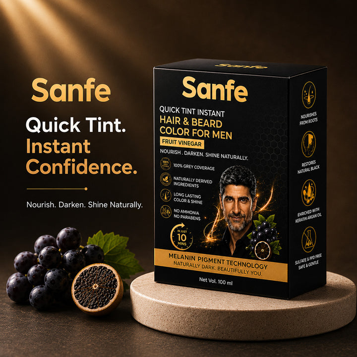 Quick Tint Instant Beard and Hair color gel for men
