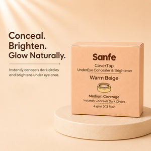 Sanfe CoverTap Undereye Concealer & Brightener - Warm Beige