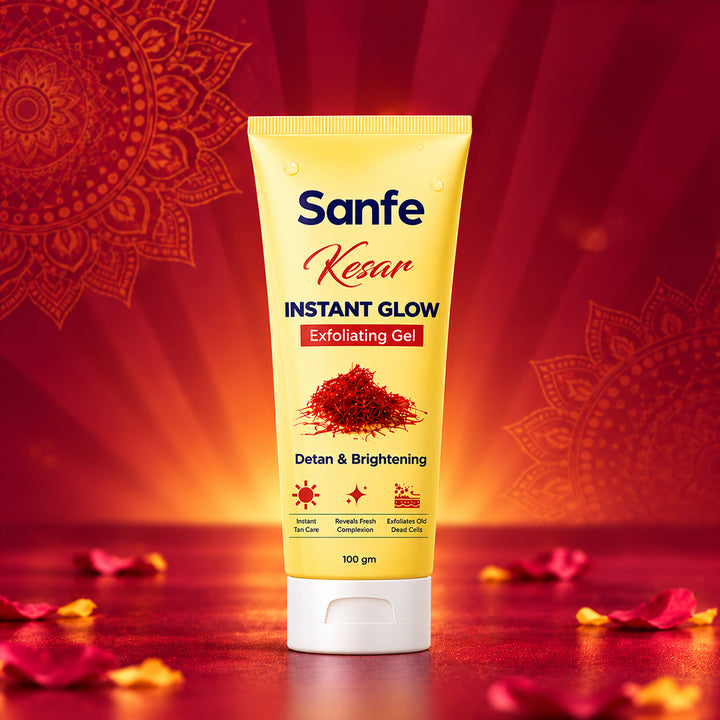 Sanfe Kesar Instant Glow Exfoliating Gel - 100g