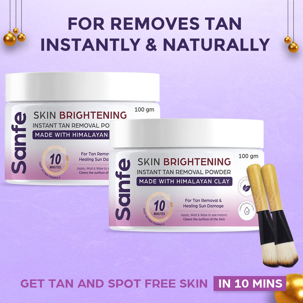 Sanfe Skin Brightening Instant Tan Removal Powder (Pack of 2)