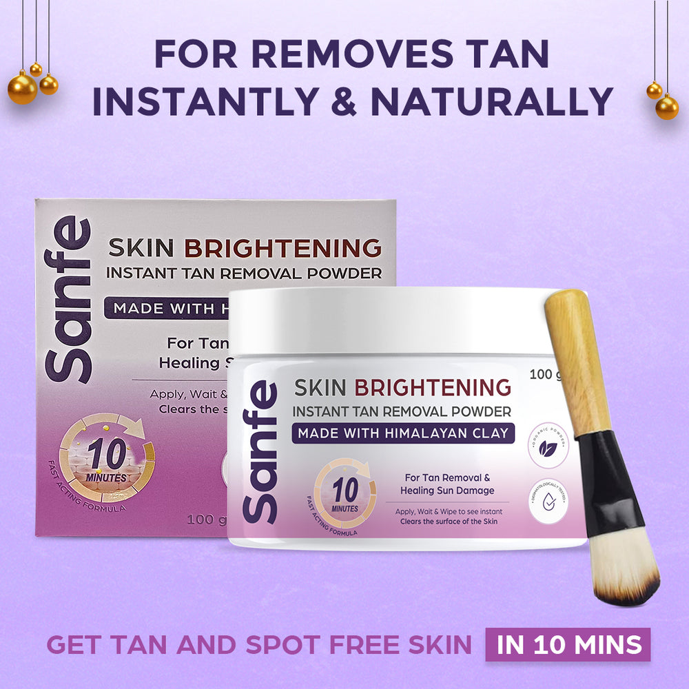 Sanfe Skin Brightening Instant Tan Removal Powder
