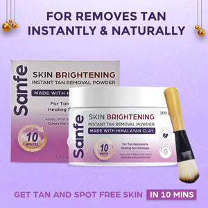 Sanfe Skin Brightening Instant Tan Removal Powder