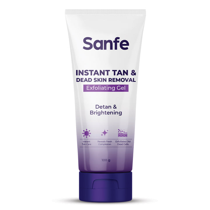 Sanfe Instant Tan & Dead Skin Removal Exfoliating Gel 100g (Pack of 48)