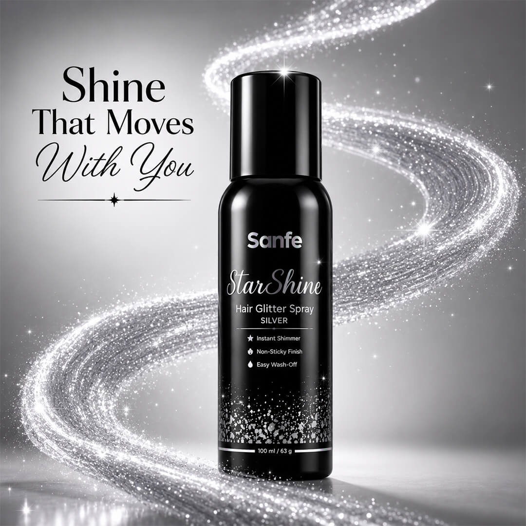Sanfe StarShine Hair Glitter Spray - Silver
