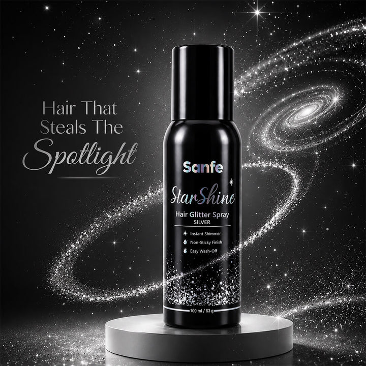 Sanfe StarShine Hair Glitter Spray - Silver