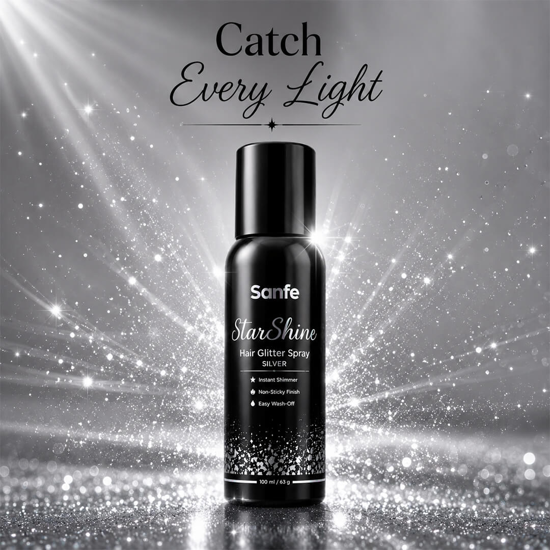 Sanfe StarShine Hair Glitter Spray - Silver