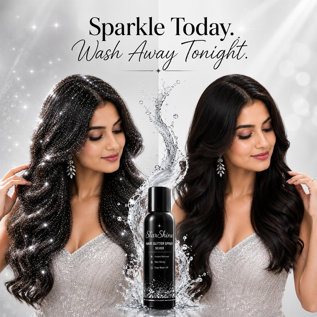 Sanfe StarShine Hair Glitter Spray - Silver