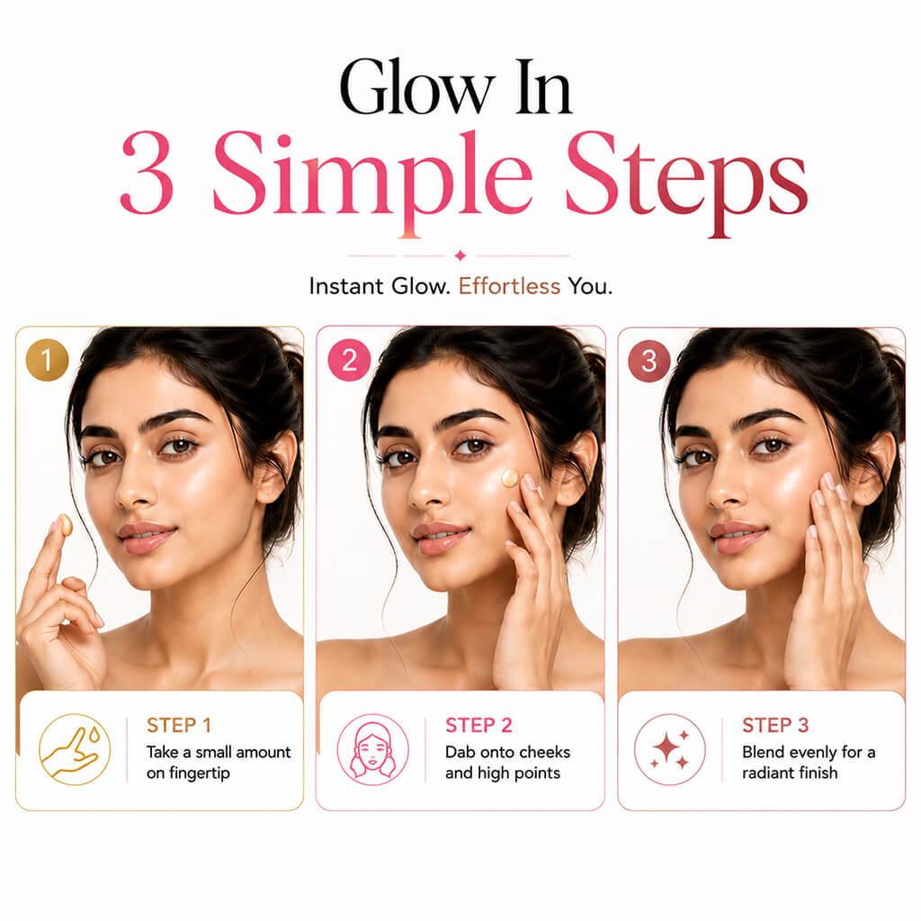 Sanfe GlowAura Strobe Cream Trio Pack | Pink, Gold & Rose Gold - Instant Radiant Glow Collection