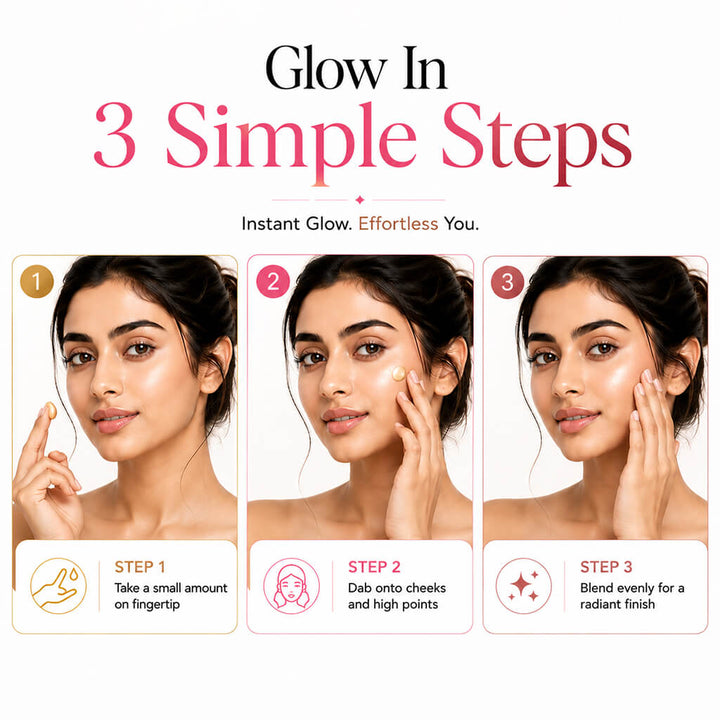 Sanfe GlowAura Strobe Cream Trio Pack | Pink, Gold & Rose Gold - Instant Radiant Glow Collection