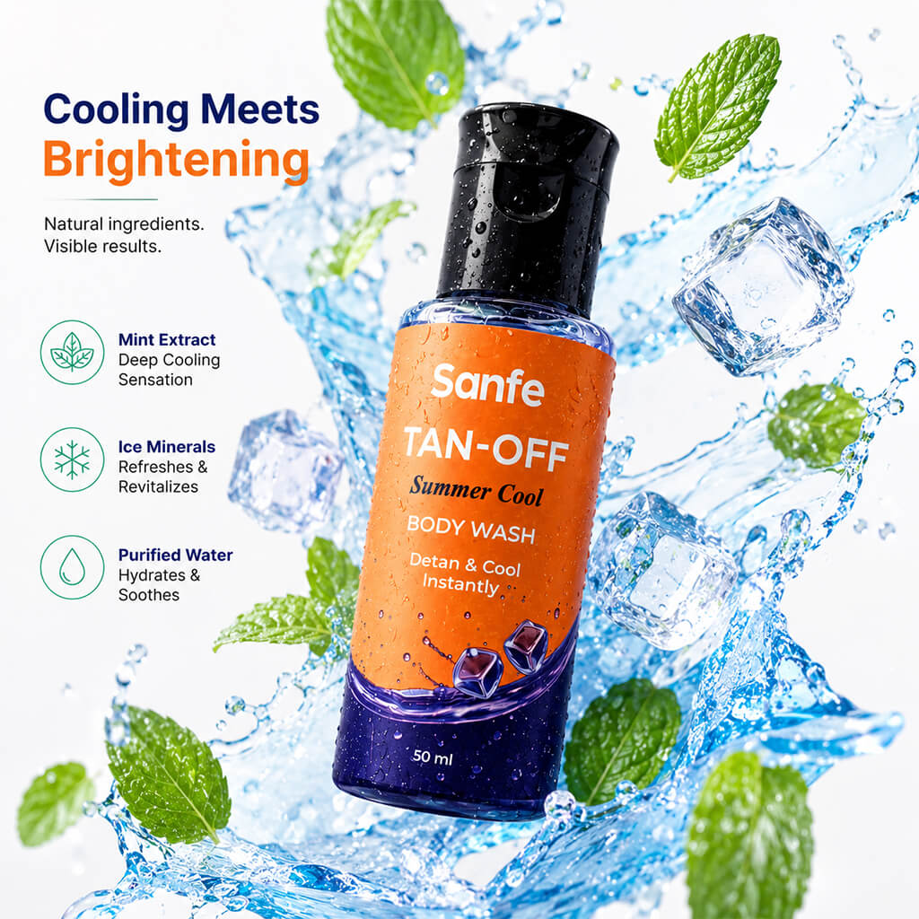 Sanfe TanOff ⁠Summer Cool Body Wash