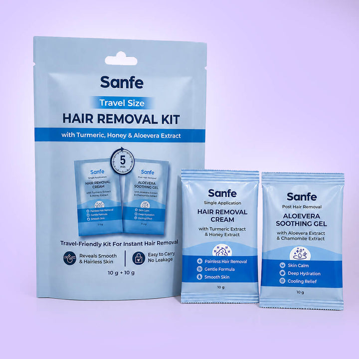 Sanfe Travel Size Hair Removal Kit
