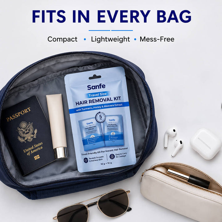 Sanfe Travel Size Hair Removal Kit