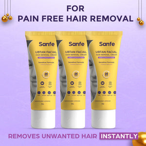 Ubtan Facial Hair Removal Cream (Pack of 3)