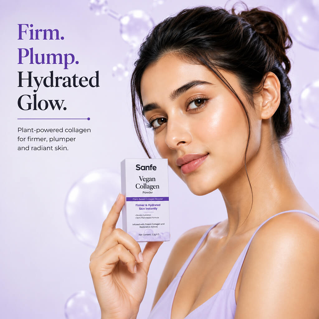 Sanfe Vegan Collagen Powder-to-Cream for Instant Lift