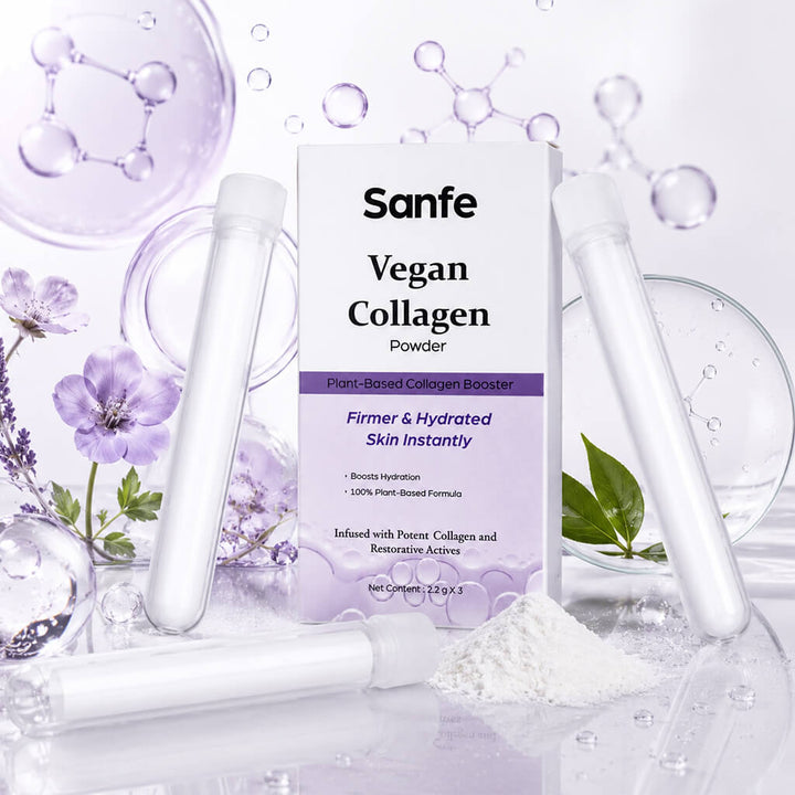 Sanfe Vegan Collagen Powder-to-Cream for Instant Lift
