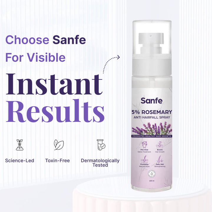 Sanfe 5% Rosemary Anti Hairfall Spray - 100ml