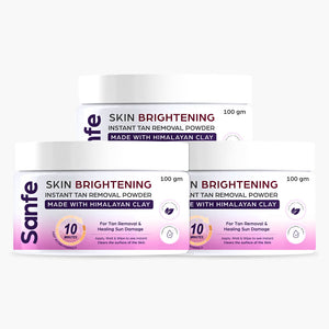 Sanfe Skin Brightening Instant Tan Removal Powder (Pack of 3)