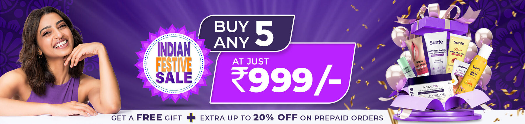 Sanfe buy 5 products at ₹999