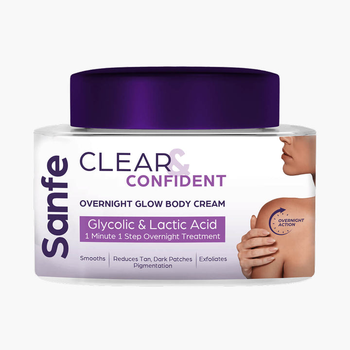 Clear & Confident Overnight Glow Body Cream for Face