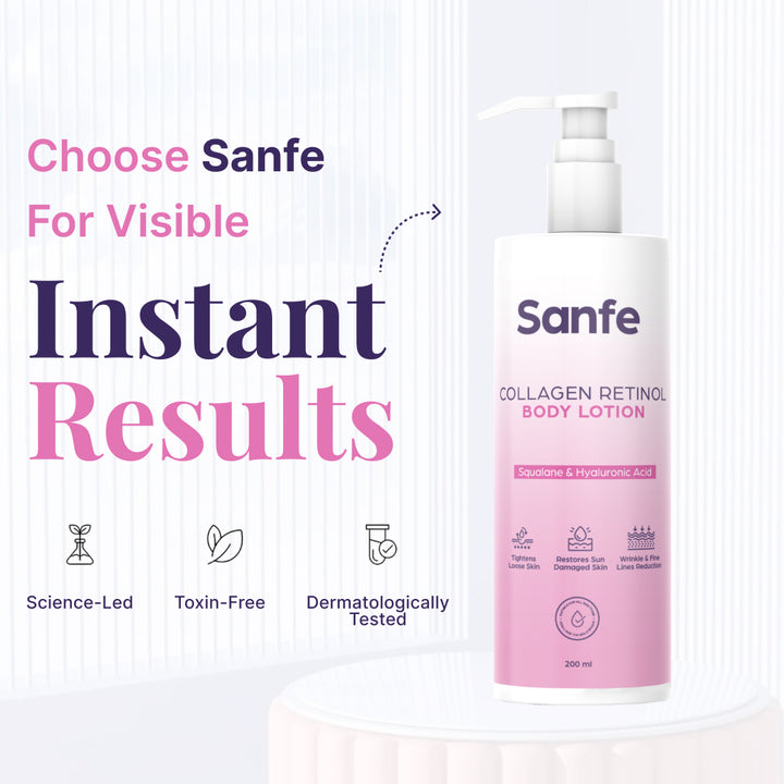 Sanfe Collagen Retinol Body Lotion - 200ml