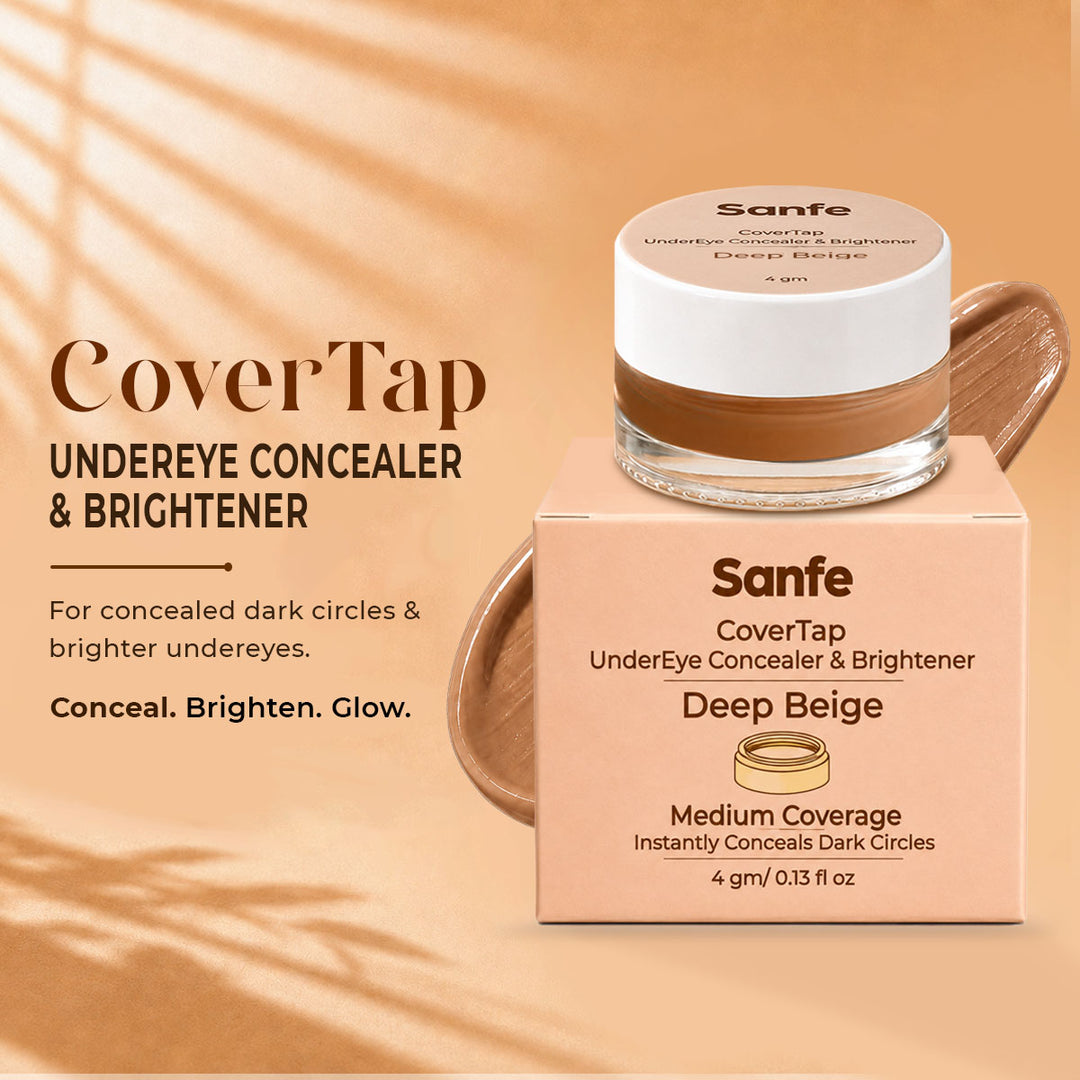 Sanfe CoverTap Undereye Concealer & Brightener - Deep Beige