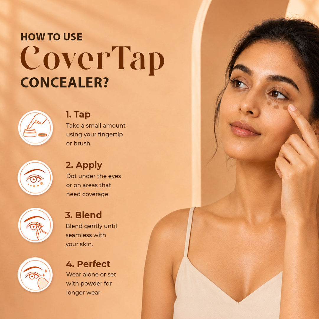 Sanfe CoverTap Undereye Concealer & Brightener - Deep Beige