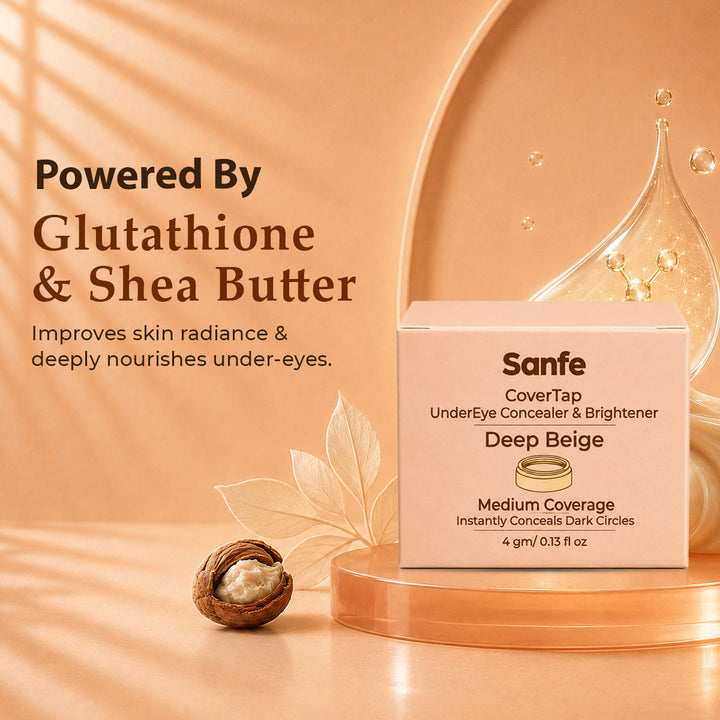 Sanfe CoverTap Undereye Concealer & Brightener - Deep Beige
