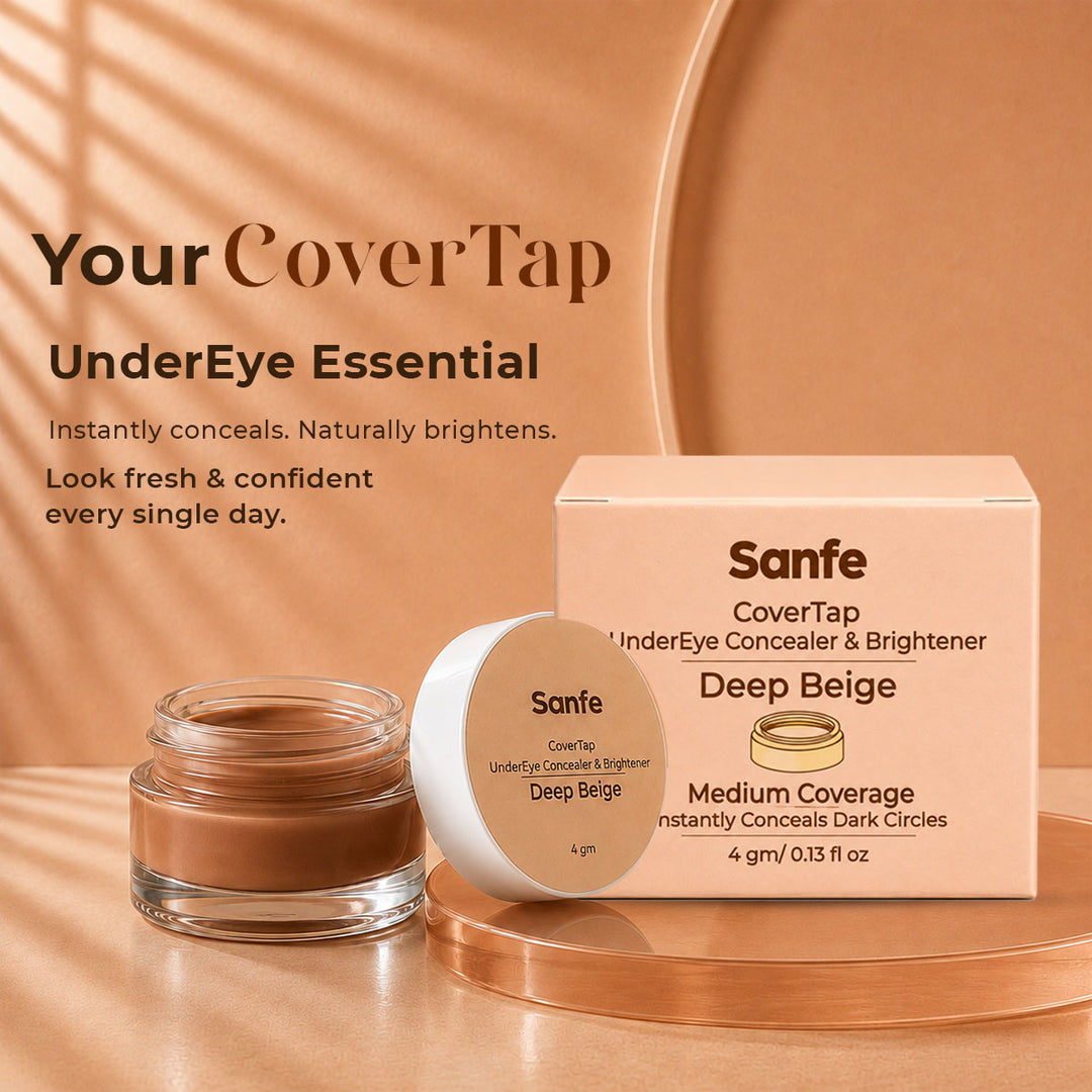 Sanfe CoverTap Undereye Concealer & Brightener - Deep Beige