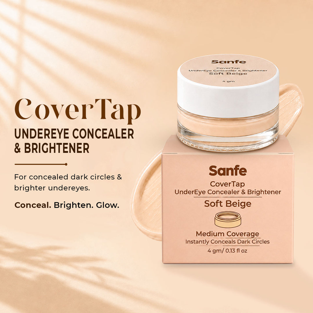 Sanfe CoverTap Undereye Concealer & Brightener - Soft Beige