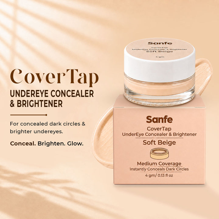 Sanfe CoverTap Undereye Concealer & Brightener - Soft Beige