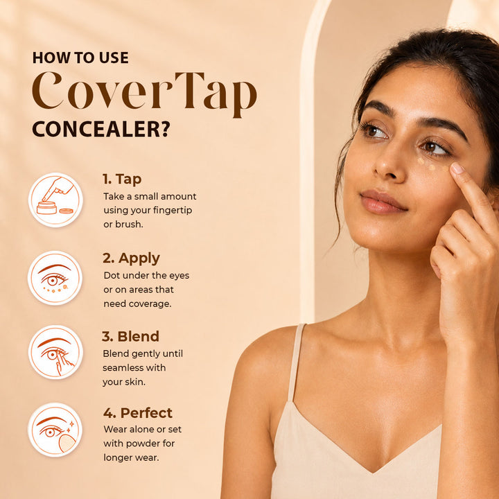 Sanfe CoverTap Undereye Concealer & Brightener - Soft Beige