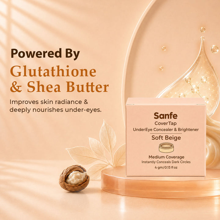 Sanfe CoverTap Undereye Concealer & Brightener - Soft Beige
