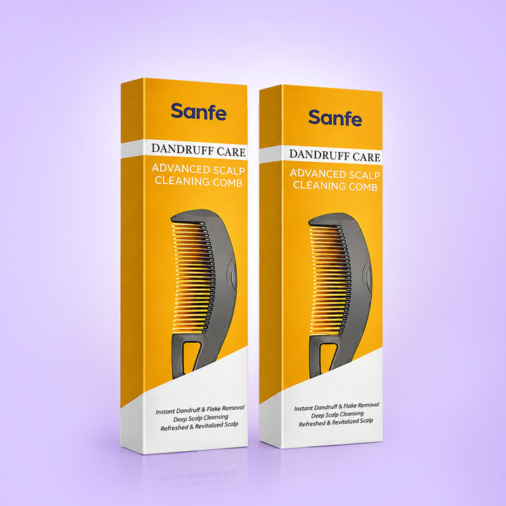 Sanfe Dandruff Care Advanced Scalp Cleaning Comb (Pack of 2)